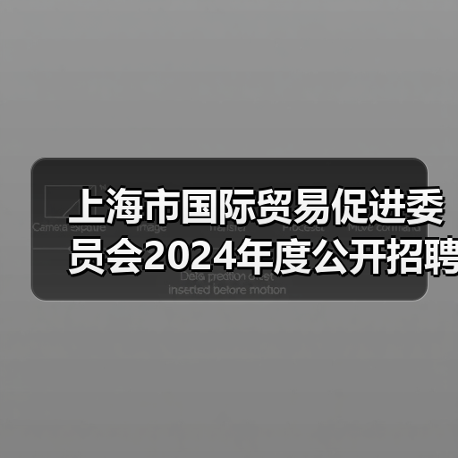 上海市国际贸易促进委员会2024年度公开招聘工作人员公告-图5