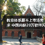 教育体系跟不上市场需求 中国尚缺20万软件人才-图5 教育体系跟不上市场需求 中国尚缺20万软件人才-图5