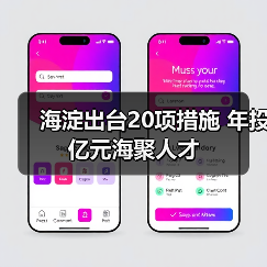 海淀出台20项措施 年投亿元海聚人才-图4 海淀出台20项措施 年投亿元海聚人才-图4