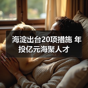海淀出台20项措施 年投亿元海聚人才-图6 海淀出台20项措施 年投亿元海聚人才-图6