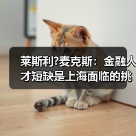 莱斯利?麦克斯:金融人才短缺是上海面临的挑战-图4 莱斯利?麦克斯:金融人才短缺是上海面临的挑战-图4