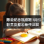 陈云纪念馆招聘3岗位职责及报名条件详解-图4