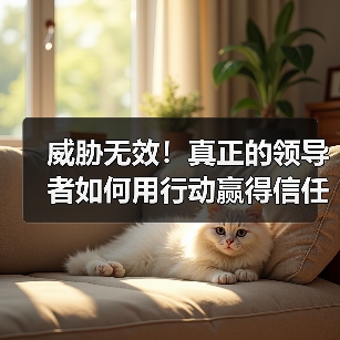 威胁无效!真正的领导者如何用行动赢得信任-图3 威胁无效!真正的领导者如何用行动赢得信任-图3
