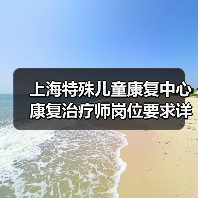 上海特殊儿童康复中心康复治疗师岗位要求详解-图3 上海特殊儿童康复中心康复治疗师岗位要求详解-图3