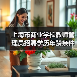 上海市商业学校教师管理员招聘学历年龄条件全解析-图4 上海市商业学校教师管理员招聘学历年龄条件全解析-图4
