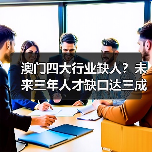 澳门四大行业缺人？未来三年人才缺口达三成以上-图3