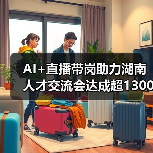 AI+直播带岗助力湖南人才交流会达成超1300就业意向-图3