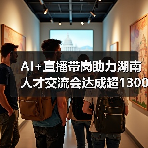 AI+直播带岗助力湖南人才交流会达成超1300就业意向-图4