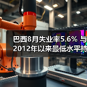 巴西8月失业率5.6% 与2012年以来最低水平持平-图6