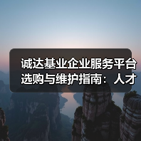 诚达基业企业服务平台选购与维护指南：人才视点解析2026-图6